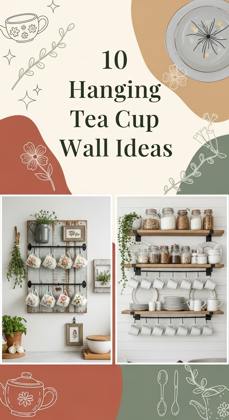 10 Hanging Teacup Wall Ideas