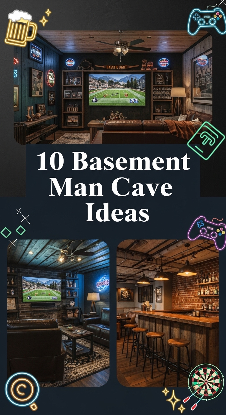 10 Basement Man Cave Ideas