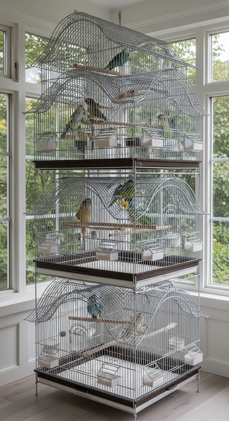 10 Bird Cage Design Ideas - ALESTER LOJIC - Compact Macaw Cage Layout Ideas