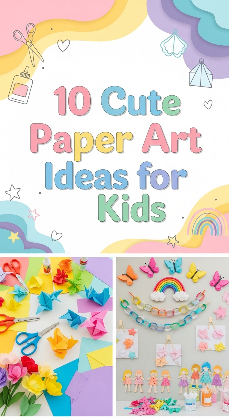 10 Cute Paper Art Ideas for Kids