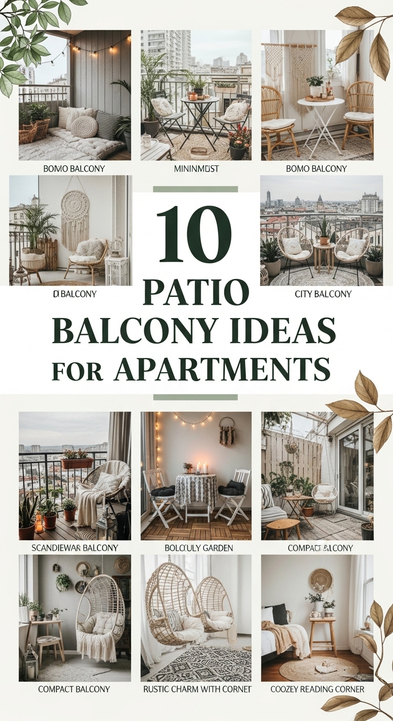 10 Patio Balcony Ideas for Apartments