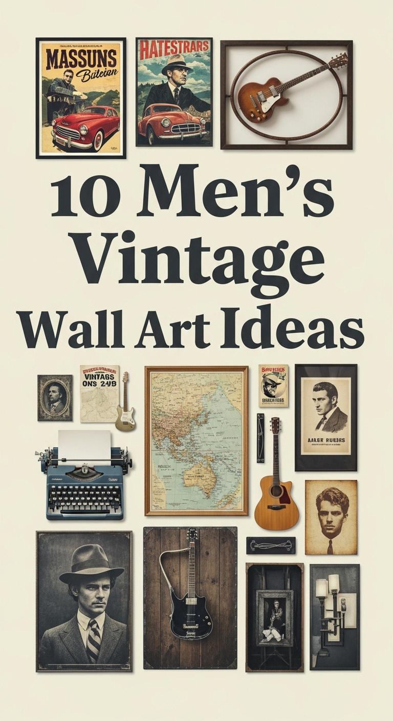 10 Men’s Vintage Wall Art Ideas
