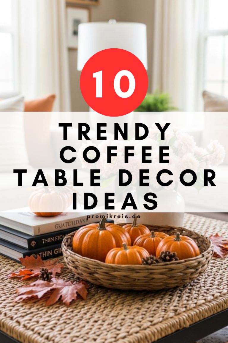 10 Trendy Coffee Table Decor Ideas