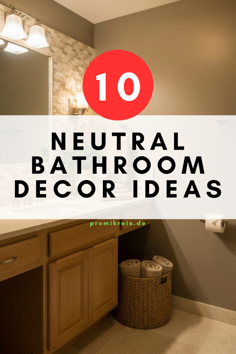 10 Neutral Bathroom Decor Ideas