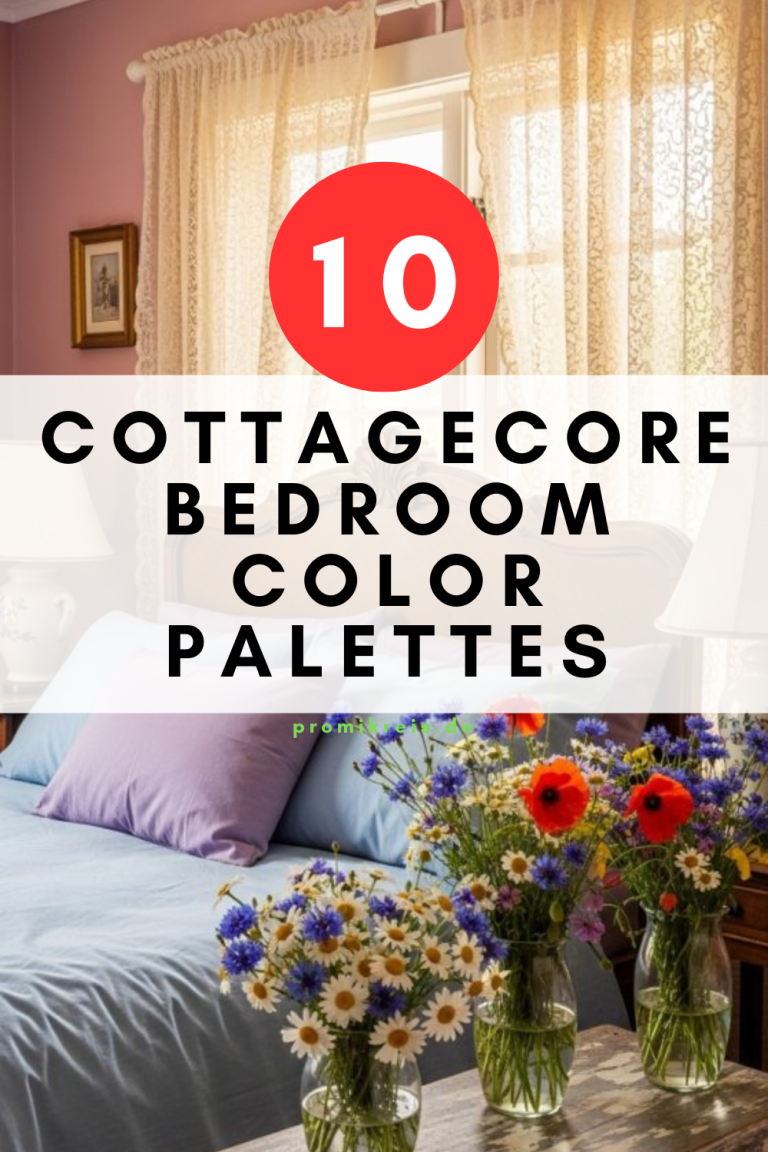 10 Cottagecore Bedroom Color Palettes