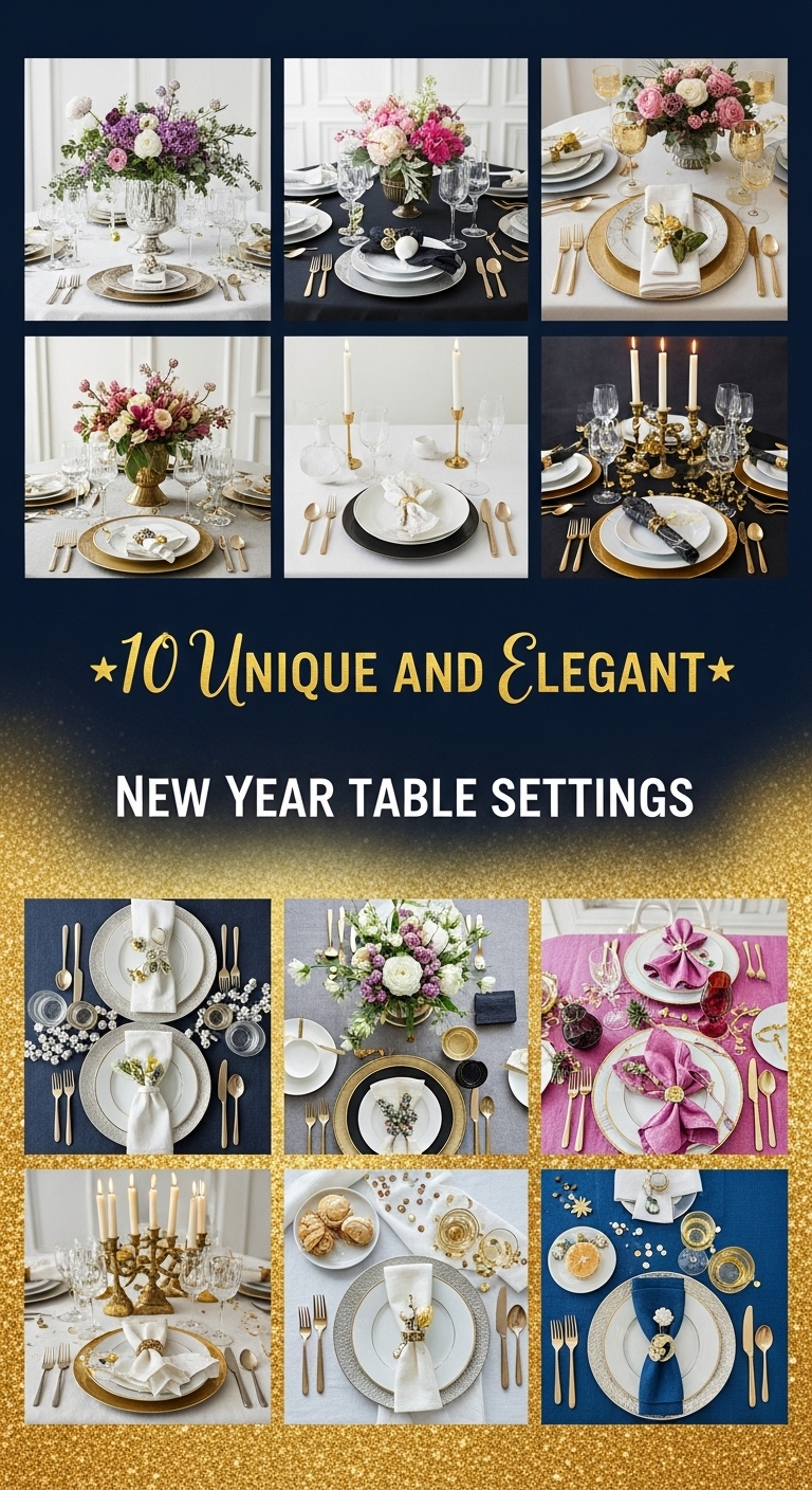 10 Unique and Elegant New Year Table Settings