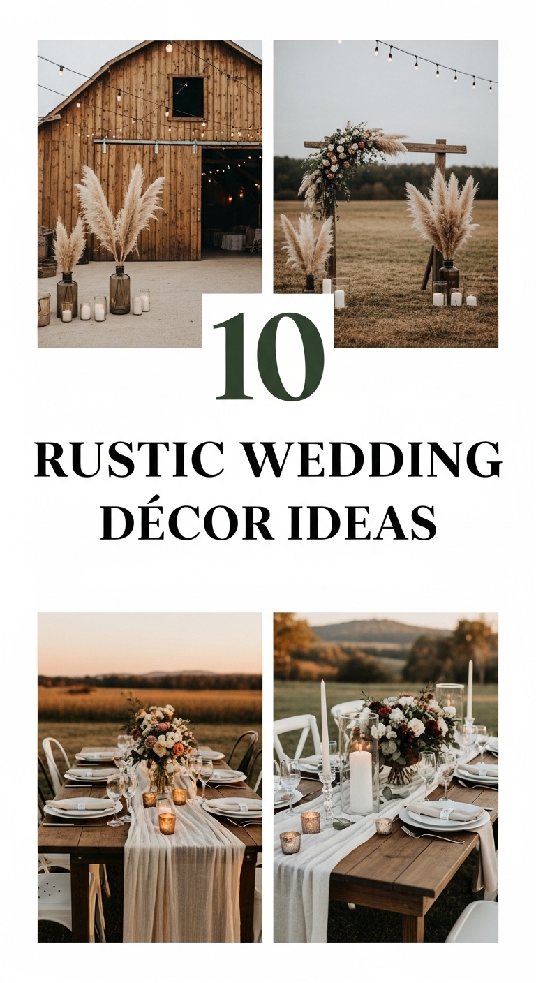 10 Rustic Wedding Décor Ideas