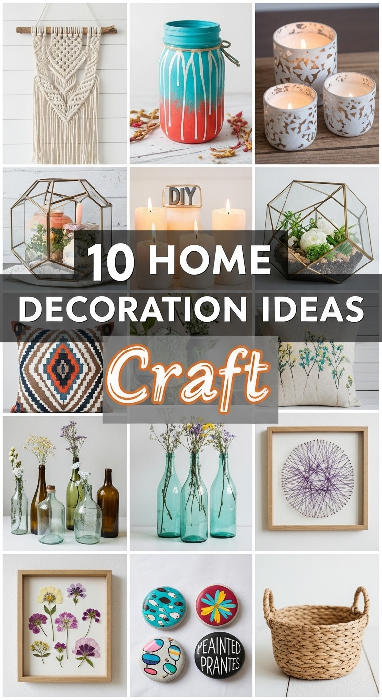 10 Home Decoration Ideas Craft