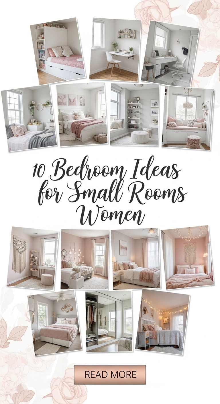 10 Bedroom Ideas for Small Rooms Women