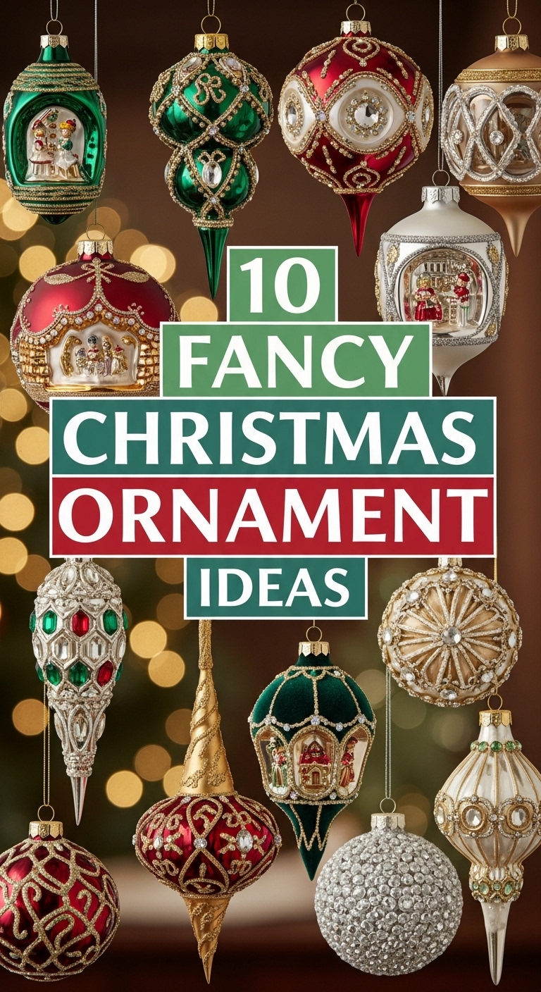 10 Fancy Christmas Ornaments Ideas