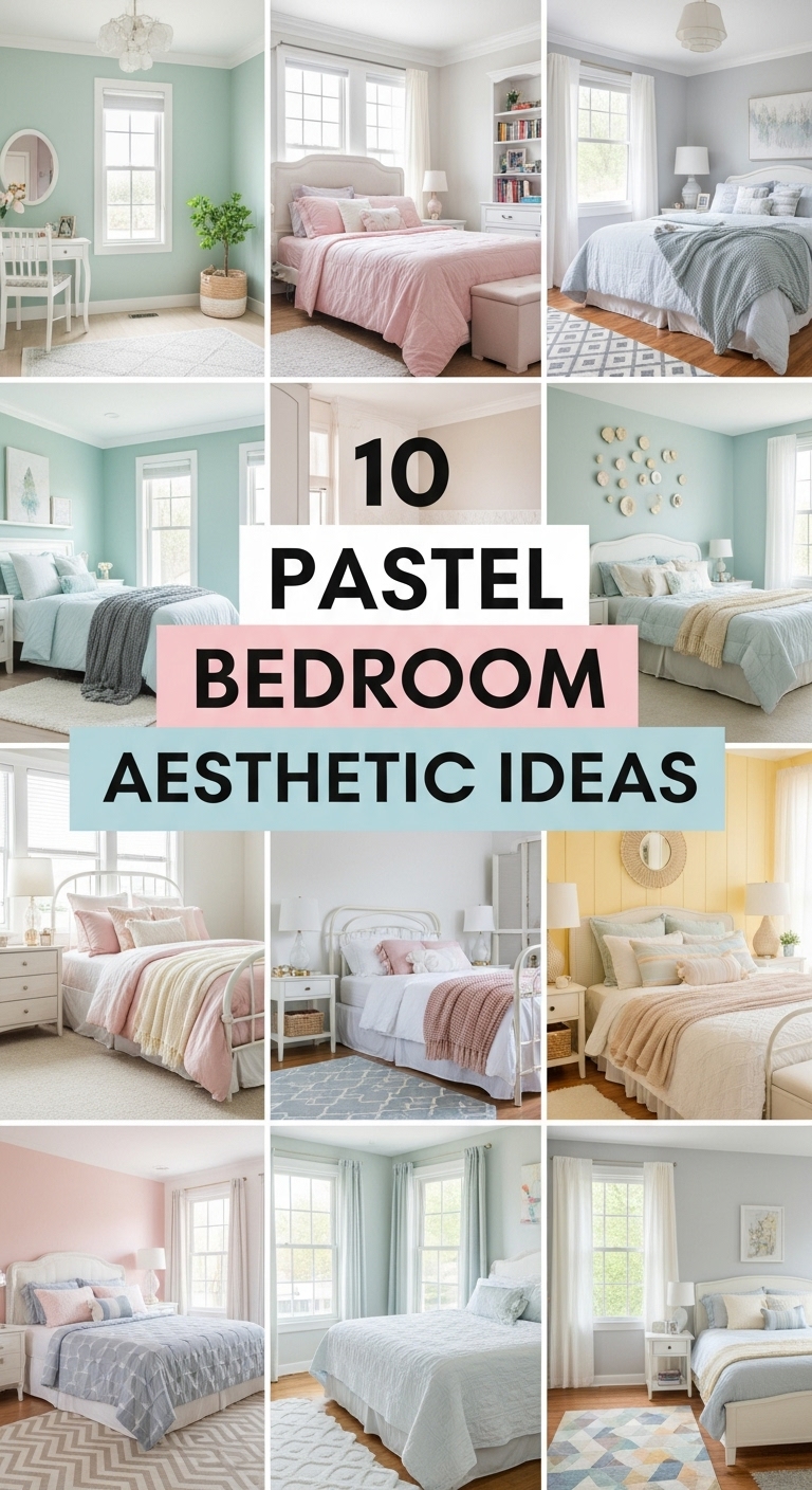 10 Pastel Bedroom Aesthetic Ideas