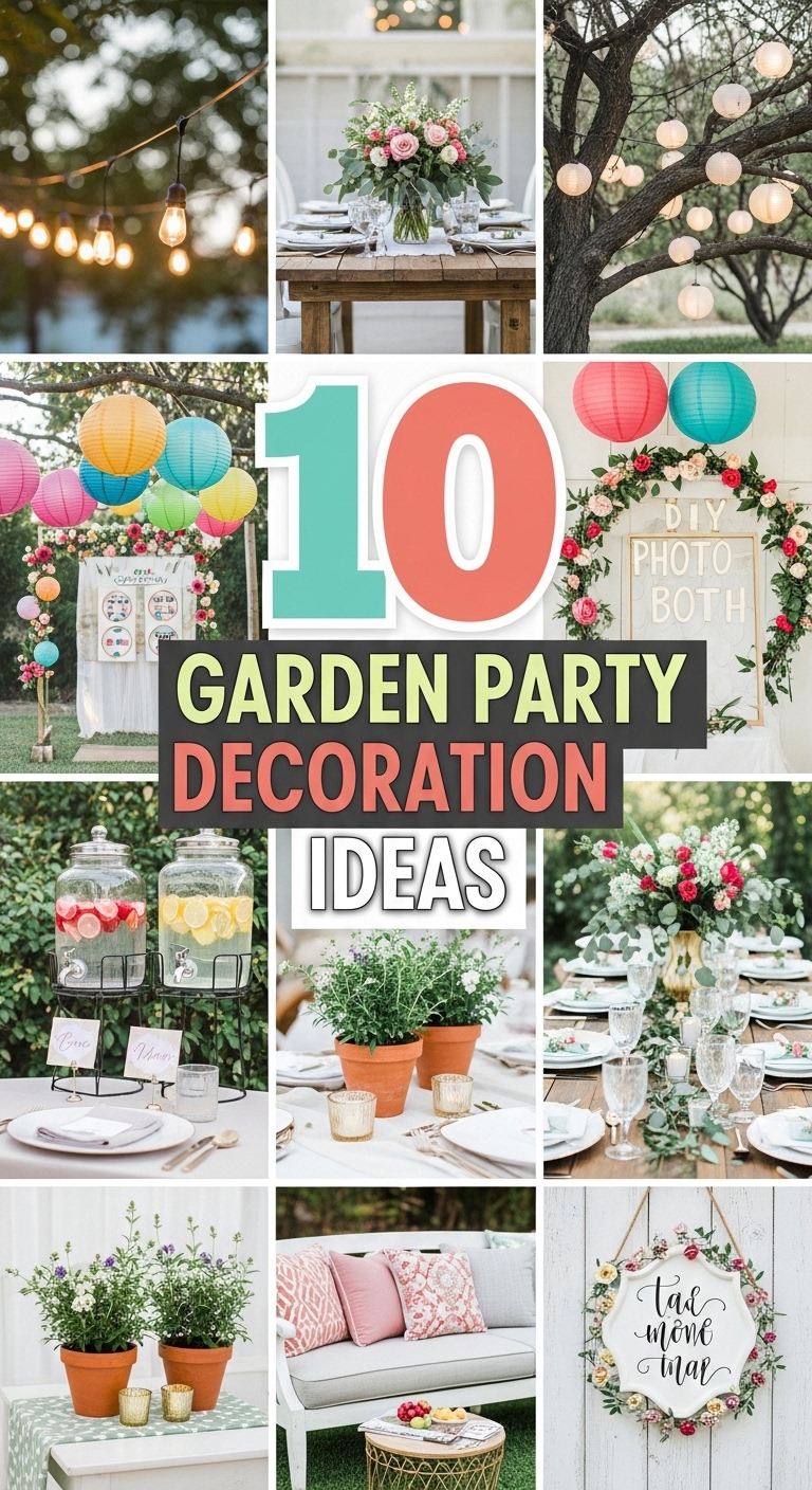 10 Garden Party Decoration Ideas