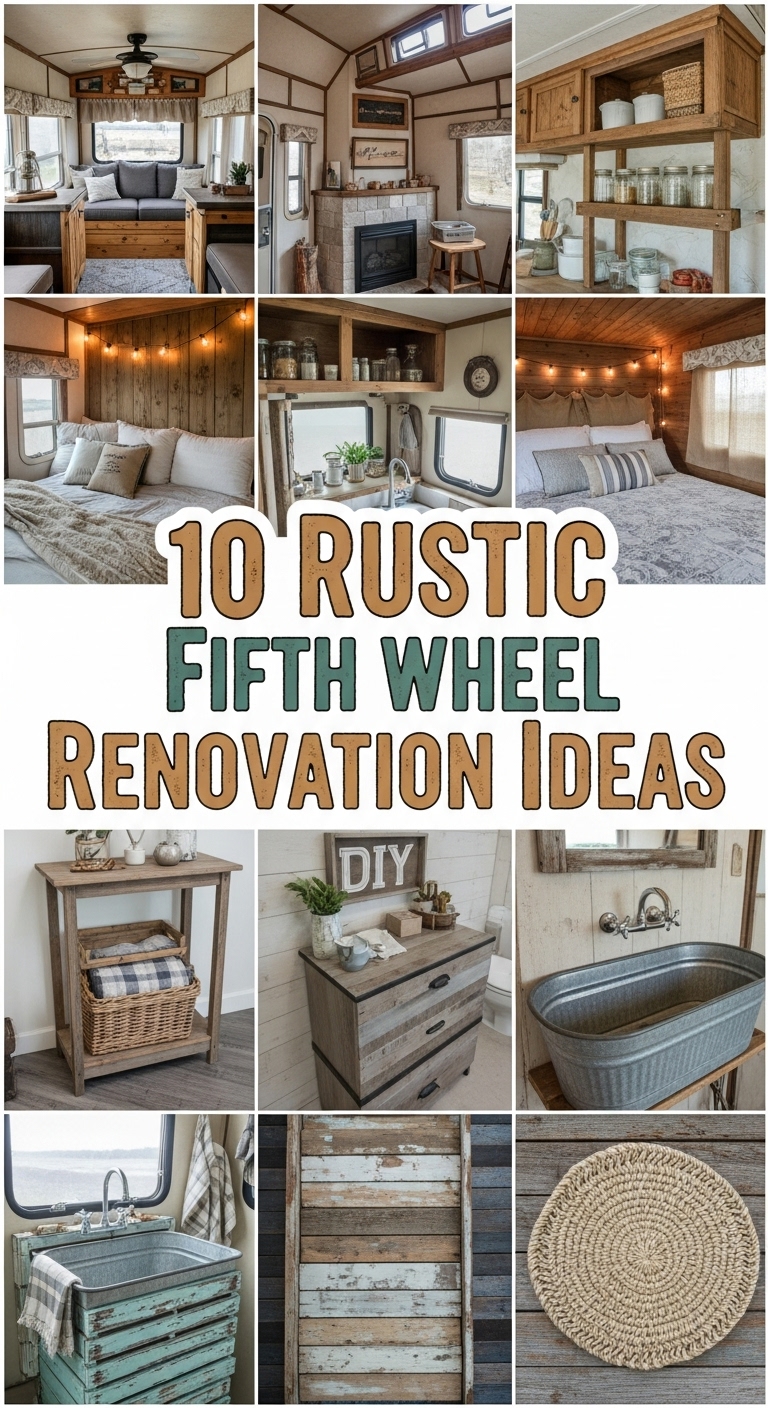 10 Rustic Fifth Wheel Renovation Ideas