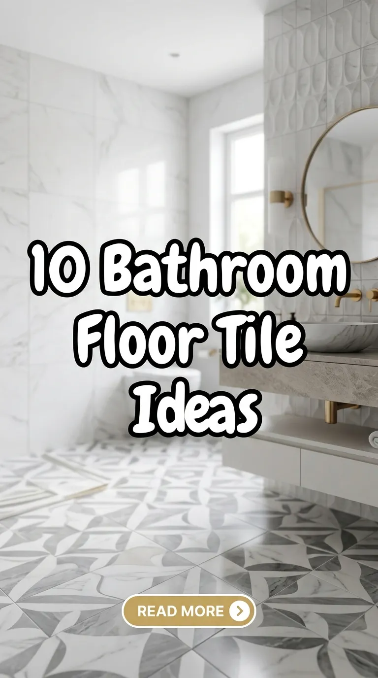 10 Bathroom Floor Tile Ideas
