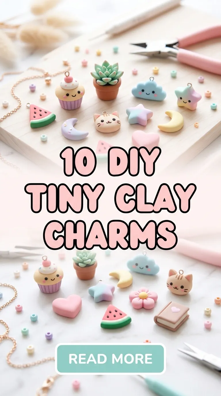 10 DIY Tiny Clay Charms