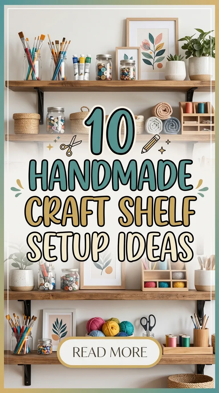 10 Handmade Craft Shelf Setup Ideas