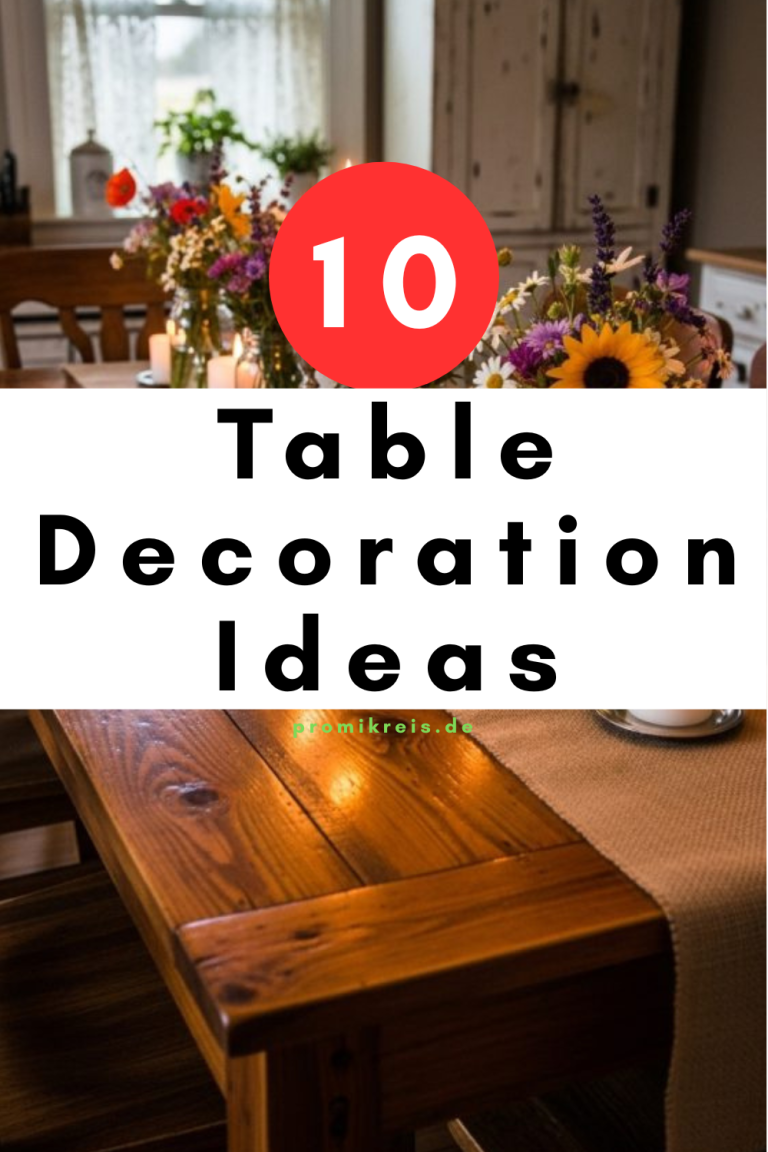 10 Table Decoration Ideas