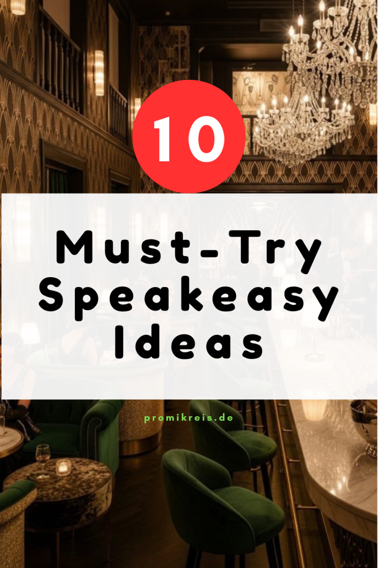 10 Must-Try Speakeasy Ideas