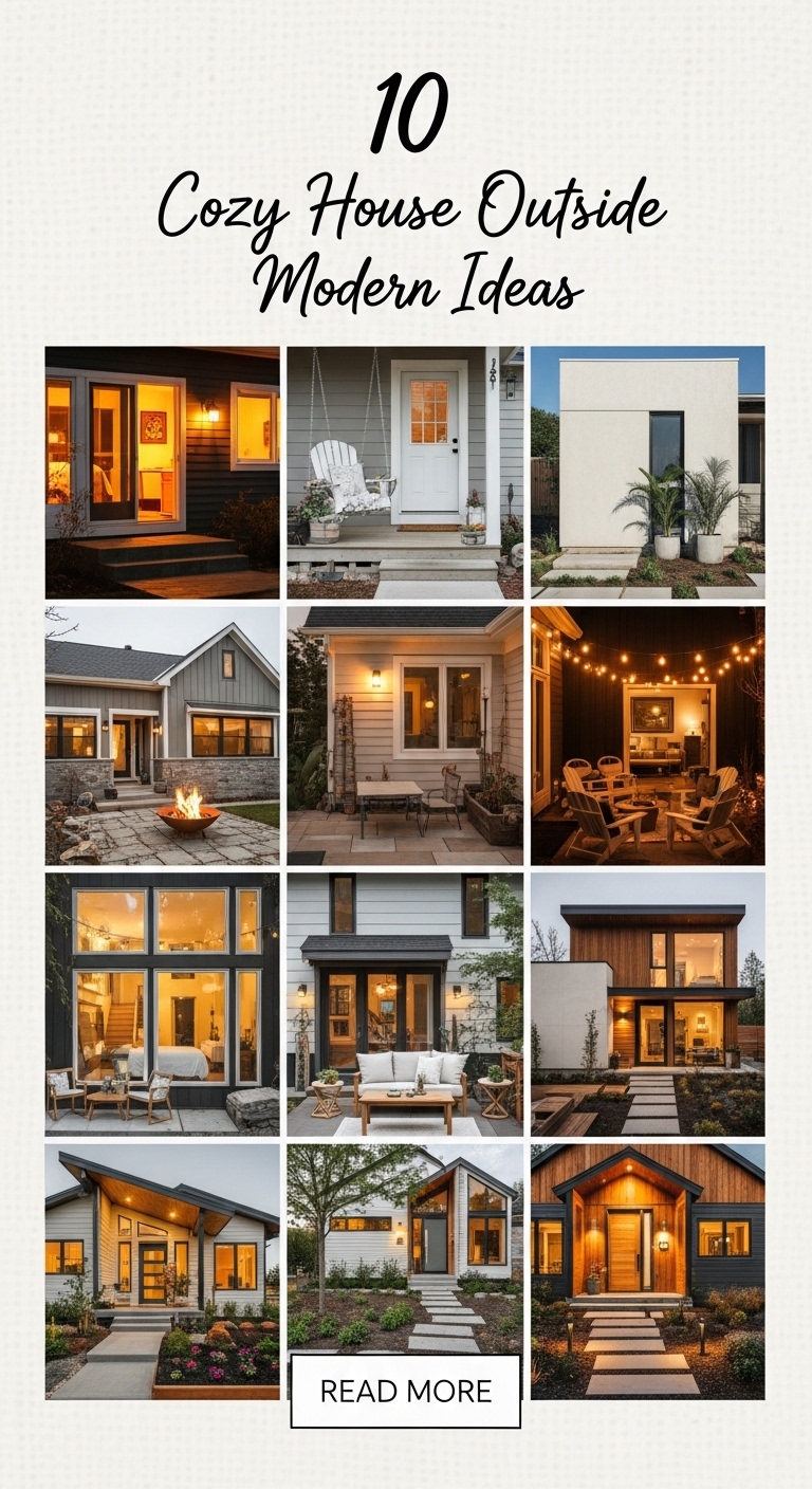 10 Cozy House Outside Modern Ideas