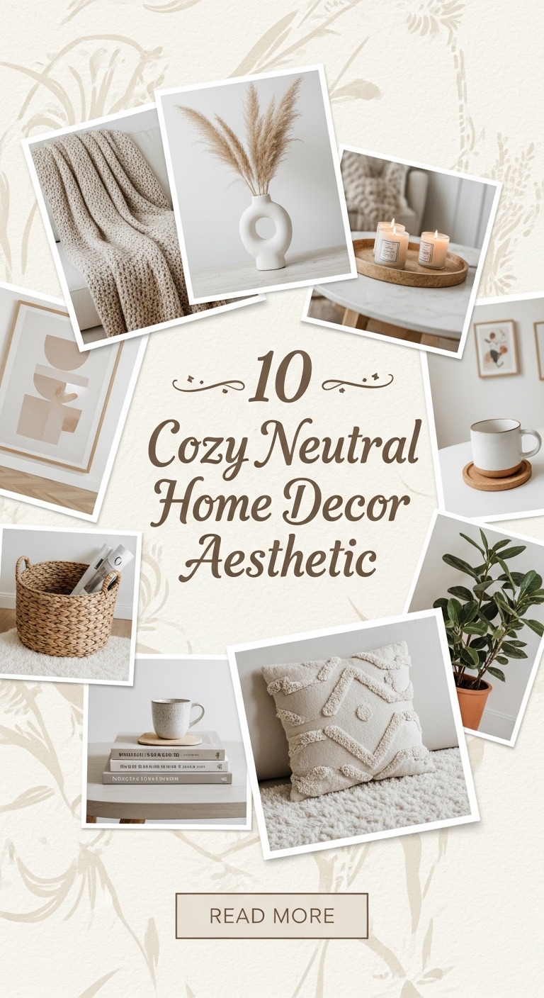 10 Cozy Neutral Home Decor Aesthetic