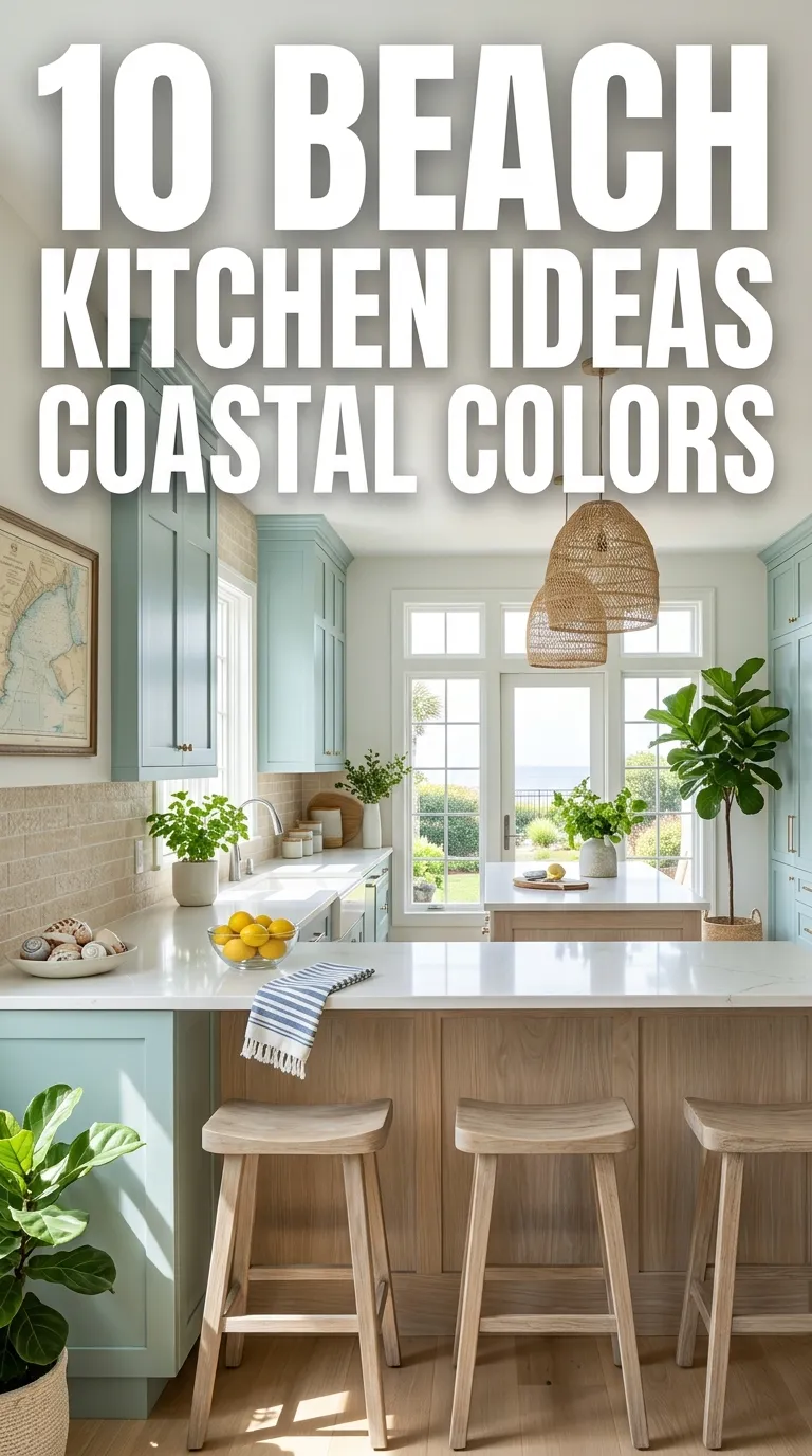 10 Beach Kitchen Ideas Coastal Colors