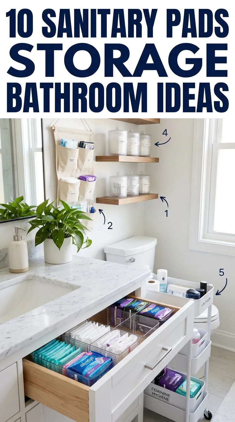 10 Sanitary Pads Storage Bathroom Ideas